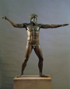 Statue af Poseidon, ca.460-450 f.Kr. (bronze)